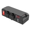 Автомобильное зарядное устройство 3-в-1 12/24 В, USB-зарядное устройство, вольтметр, гнездо прикуривателя female с индикатором, модифицированные детали