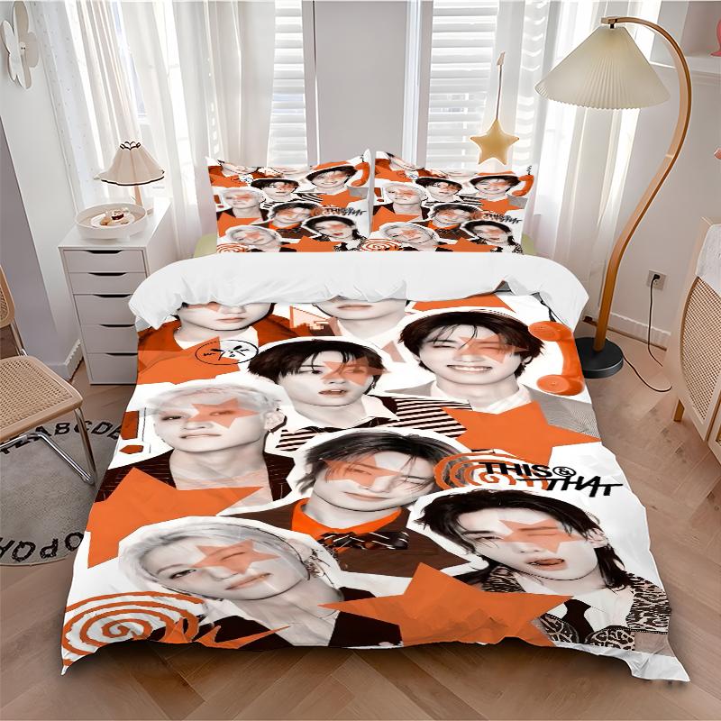 3Pcs Starry Collage Vibes Bedding Sets For All Sizes New 3D Printed Bed Cover Comforter Duvet Cover Pillowcase Bedroom Decoration