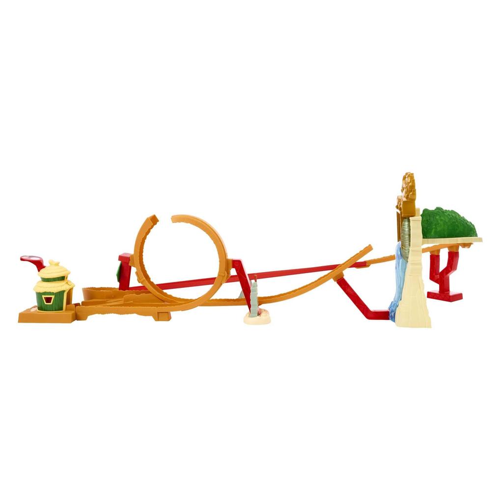 Hot Wheels The Super Mario Movie Jungle Kingdom Race 1 Mario HMK49 Bros. (with Kart) [Miniature Car] [Playset] [Ages 5+] [Gift]
