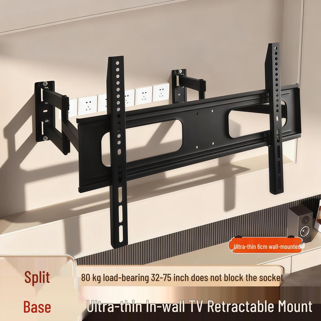 Ultra-Thin Retractable Wall Mount for TV & LCD Monitors