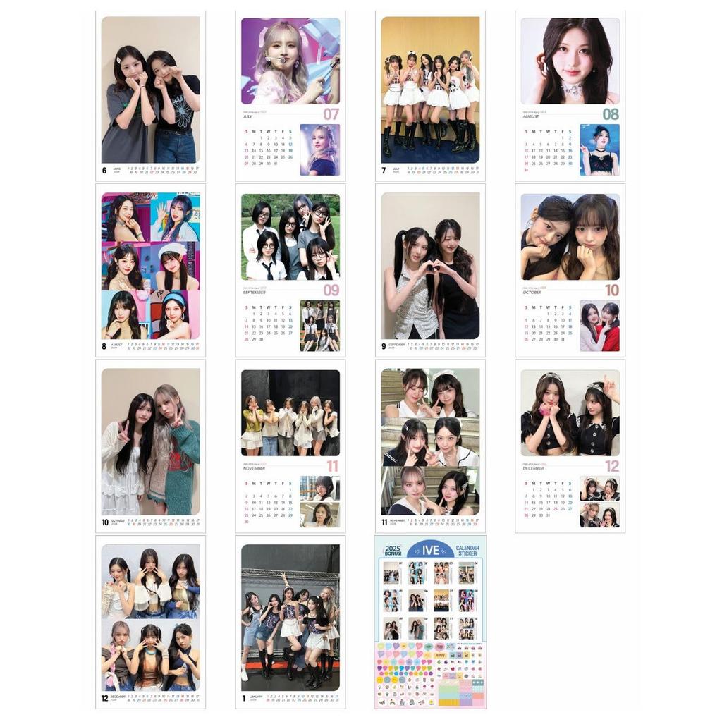 2025 Wall Calendar Wall [K-STAR Calendar] (IVE)