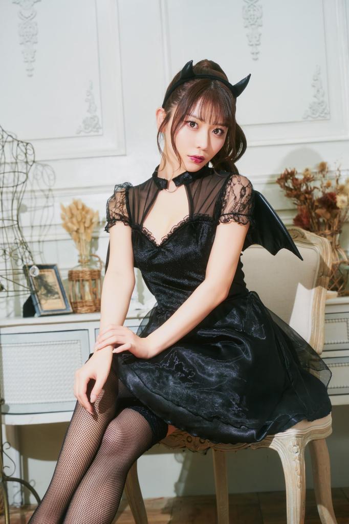 Clearstone GLOWHOLIC Cosplay Halloween Noir Devil Black Women's