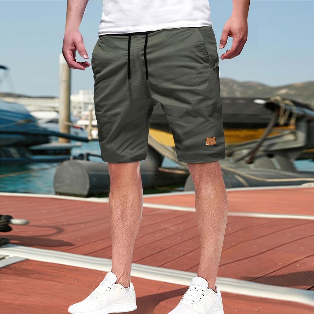 Elastic Waist Shorts Casual Shorts Summer Lightweight Shorts With Pockets