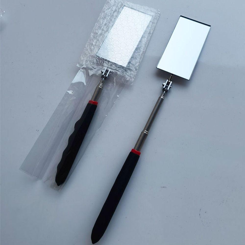 Телескопическое инспекционное зеркало с поворотной головкой на 360°. Прямоугольный инструмент для осмотра мелких деталей.