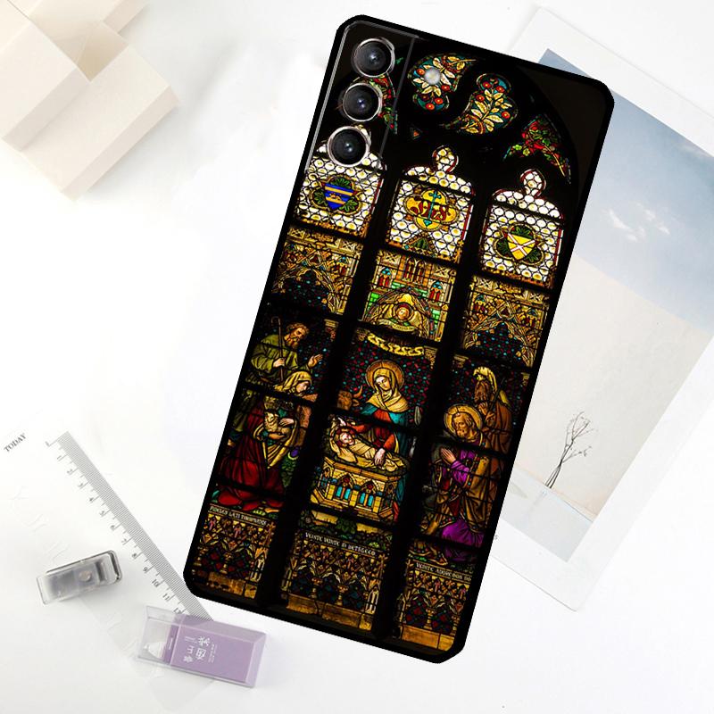 Virgin Mary Hope Religious Art Phone Case For Samsung Galaxy S25 S24 S23 S22 S21 S20 S26 Ultra S10 Plus S23 FE S25 FE Cover
