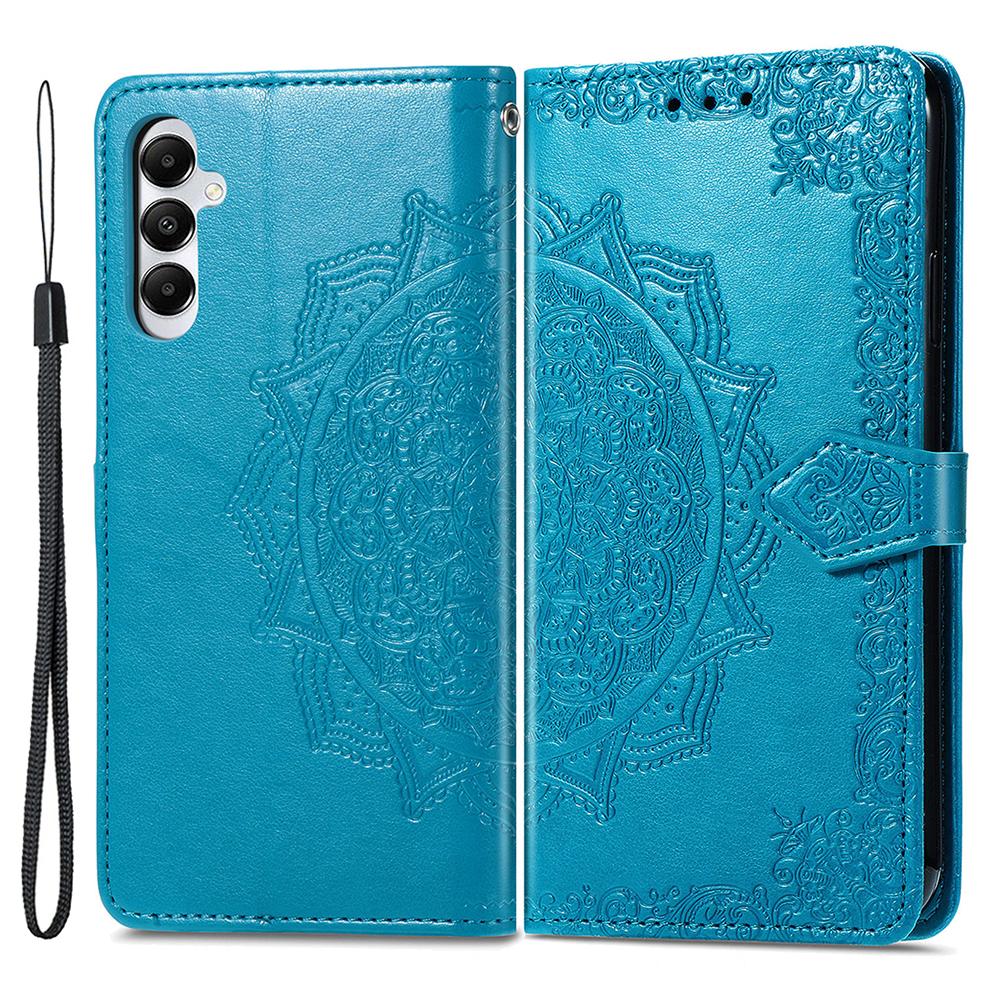 For Samsung Galaxy A05s 4G Magnetic Phone Case Embossed Mandala Pattern Cover