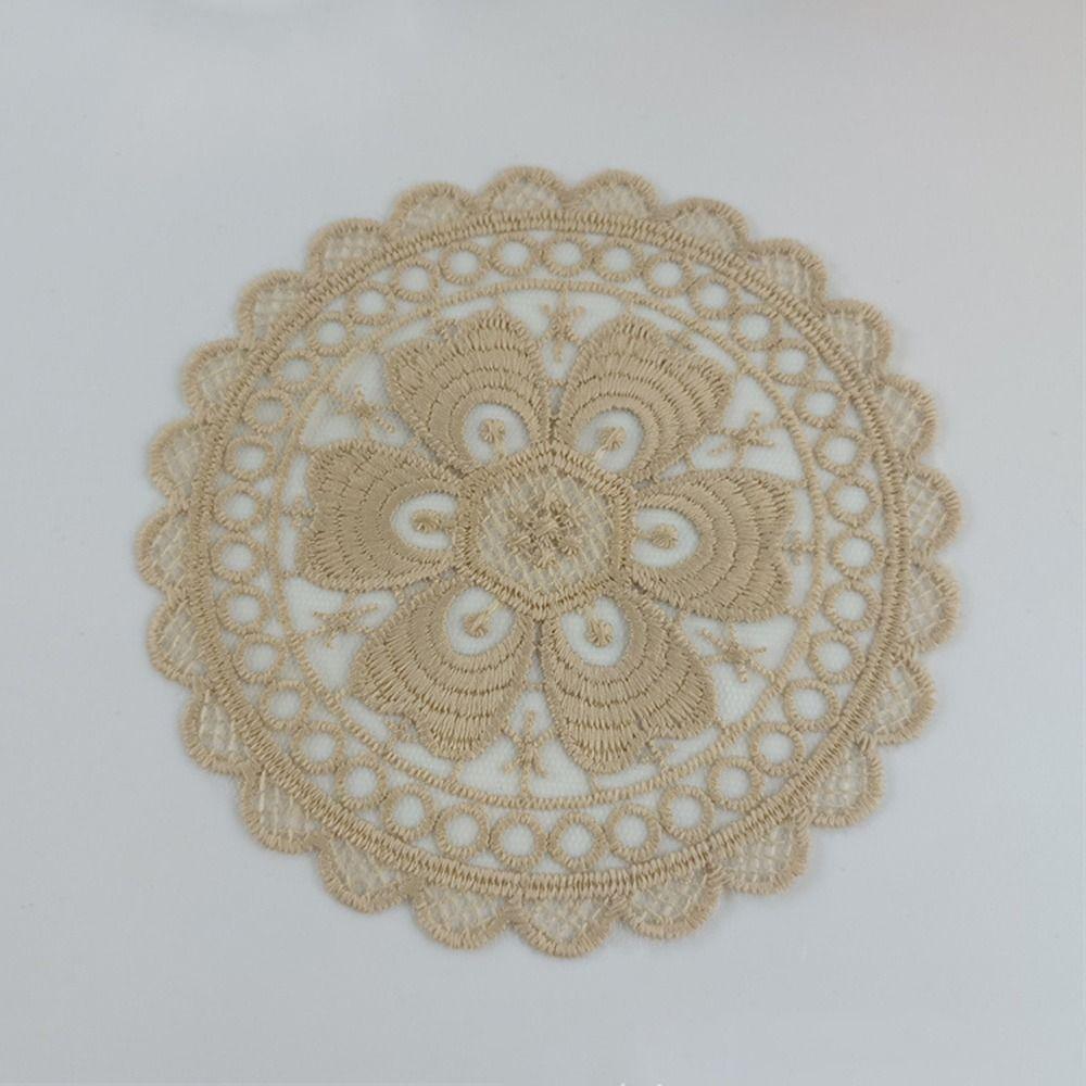 Кухонные принадлежности Изоляция Обеденный коврик Салфетка Чехол для стола Кружево Вышитая подставка под стакан