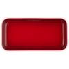 Прямоугольная тарелка Le Creuset 25 см Вишнево-красная, безопасна для микроволновой печи и посудомоечной машины