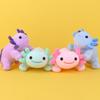 Four Color Salamander Doll Axolotl Cartoon Cute Hexagonal Dinosaur Children's Plush Toy