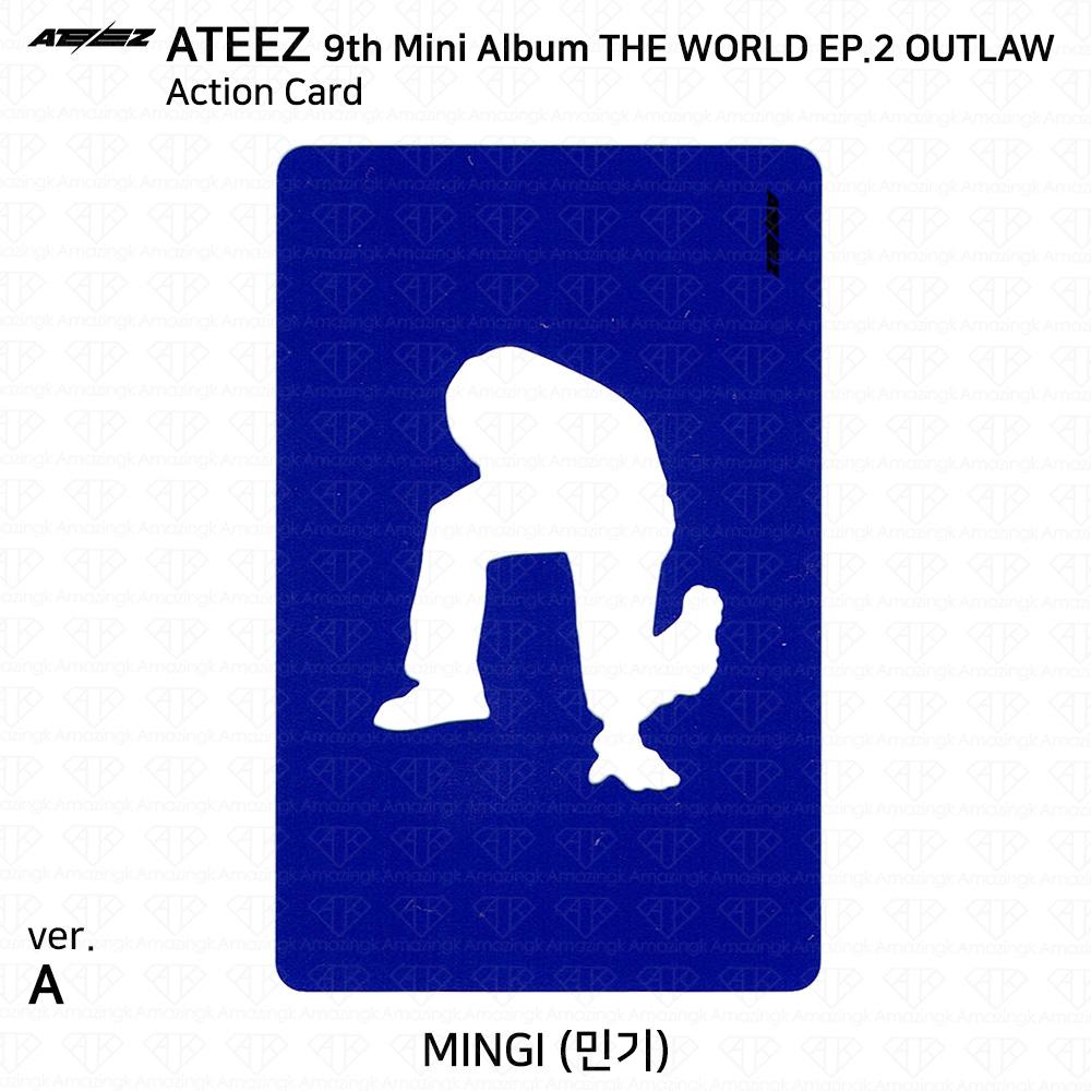 ATEEZ 9-й мини-альбом THE WORLD EP.2 OUTLAW Официальная карта действий Партнерская карта