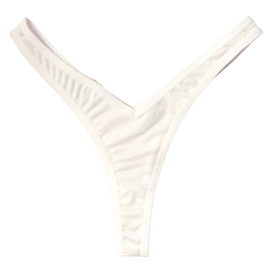 Women Thong Panties Thin Low Waist Seamless Solid Color Good Breathability Lady Underpants