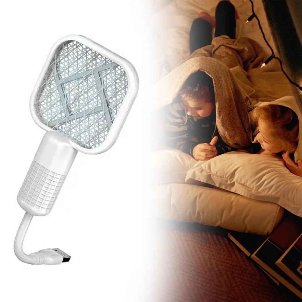 Fly Killer Swatter Compact Mini Zapper Racket for Trips Kitchen Backyard