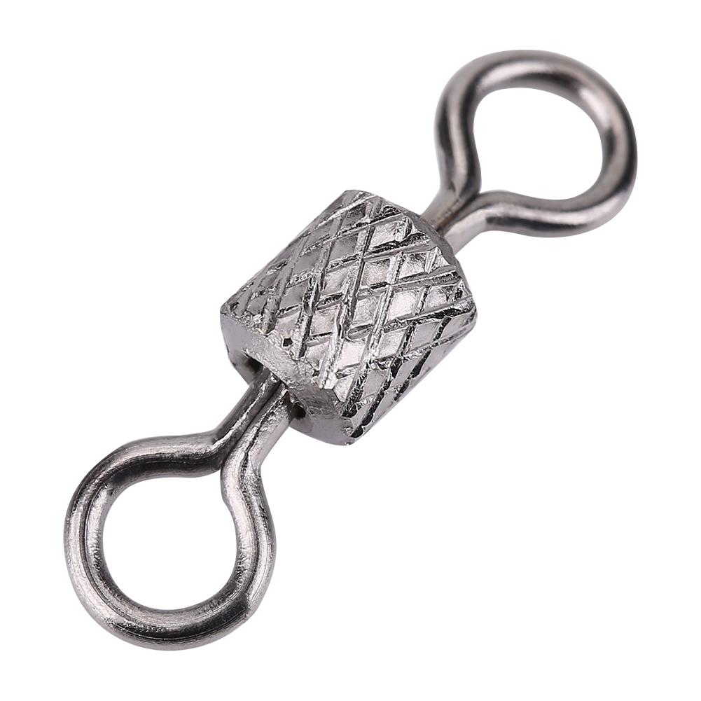 100 шт. Высокопрочные медные бочонки с вращающимися кольцами вертлюжки рыболовный аксессуар (2 #)