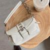 Mini Retro Round Chain Baguette Shoulder Bag