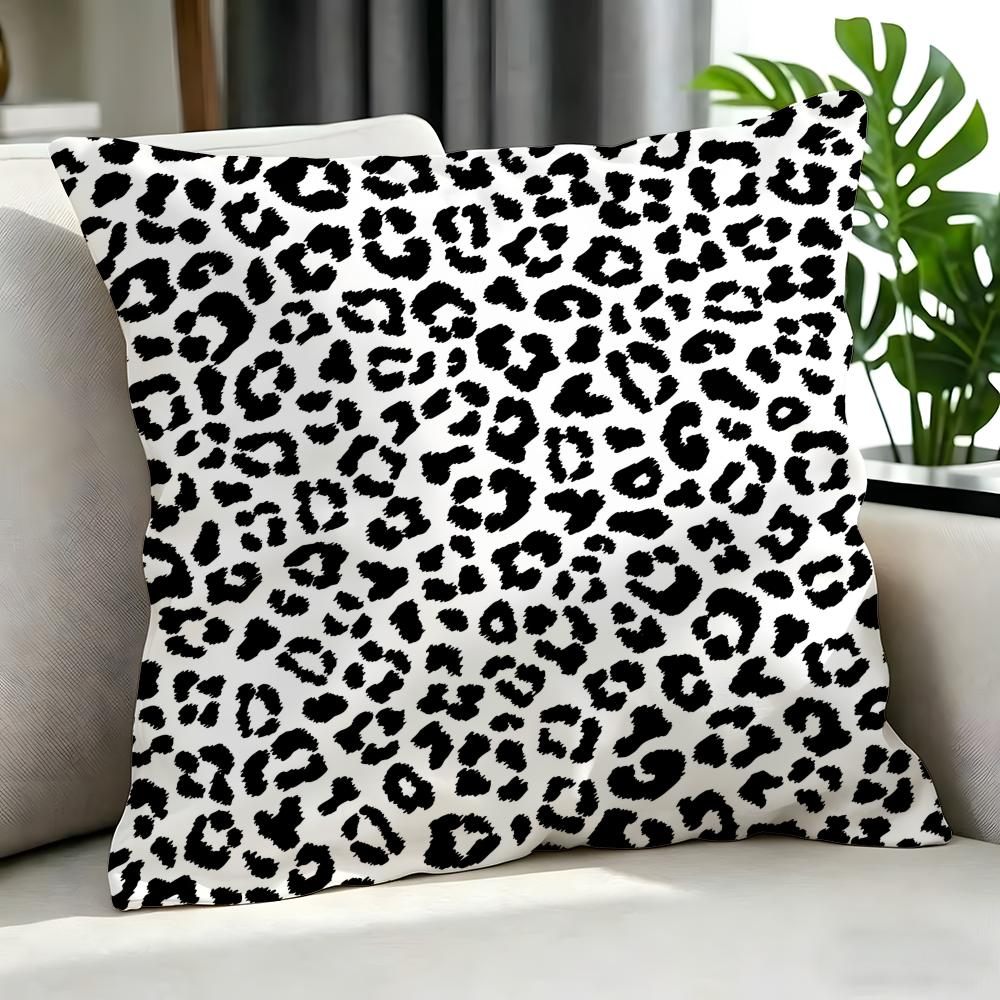 Art lleopard print Cushion Cover Cushion Cover Set Pcs x x x Pillowcase Decorative Sofa Home Decor