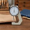 0-20mm Range Dial Thickness Gauge Flat Head Thickness Gauge  For Leather Measurement