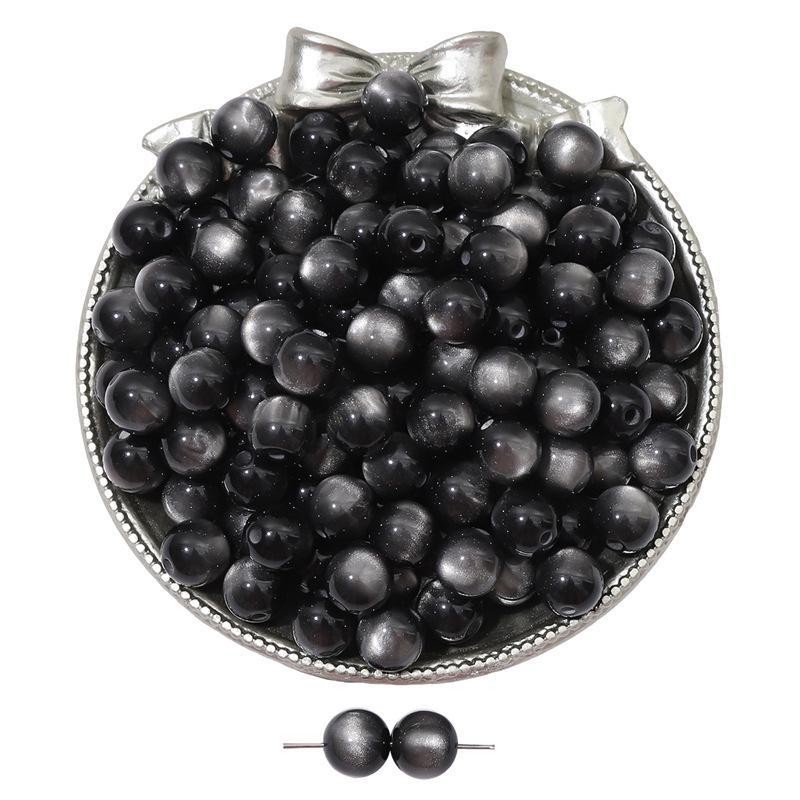 Бусины из смолы кошачий глаз для самодельных украшений: Круглые бусины для браслетов и ожерелий