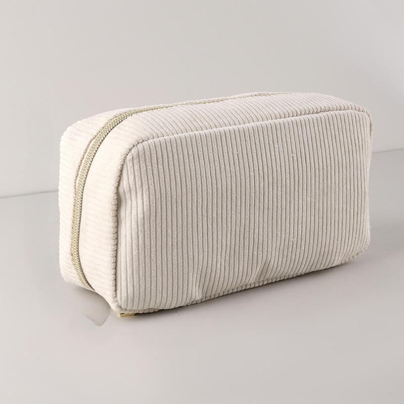 Corduroy Pencil Case Large Capacity Pencil Cases Stationery Solid Color Trousse Kawaii Kalemlik School Supplies Pencil Pouch