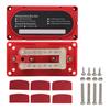 DC48V 100A Power Distribution Block 4 X M6 Terminal Dual Row Bus Bar Barrier Strip for 12‑48V Cars T