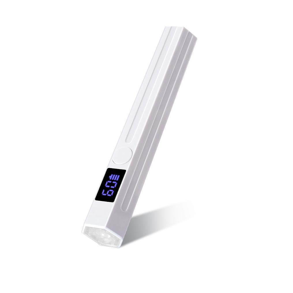 Ручная УФ-светодиодная мини-лампа для ногтей, портативная сушилка для ногтей с двумя таймерами, перезаряжаемая лампа для быстрого высыхания ногтей, фонарик.