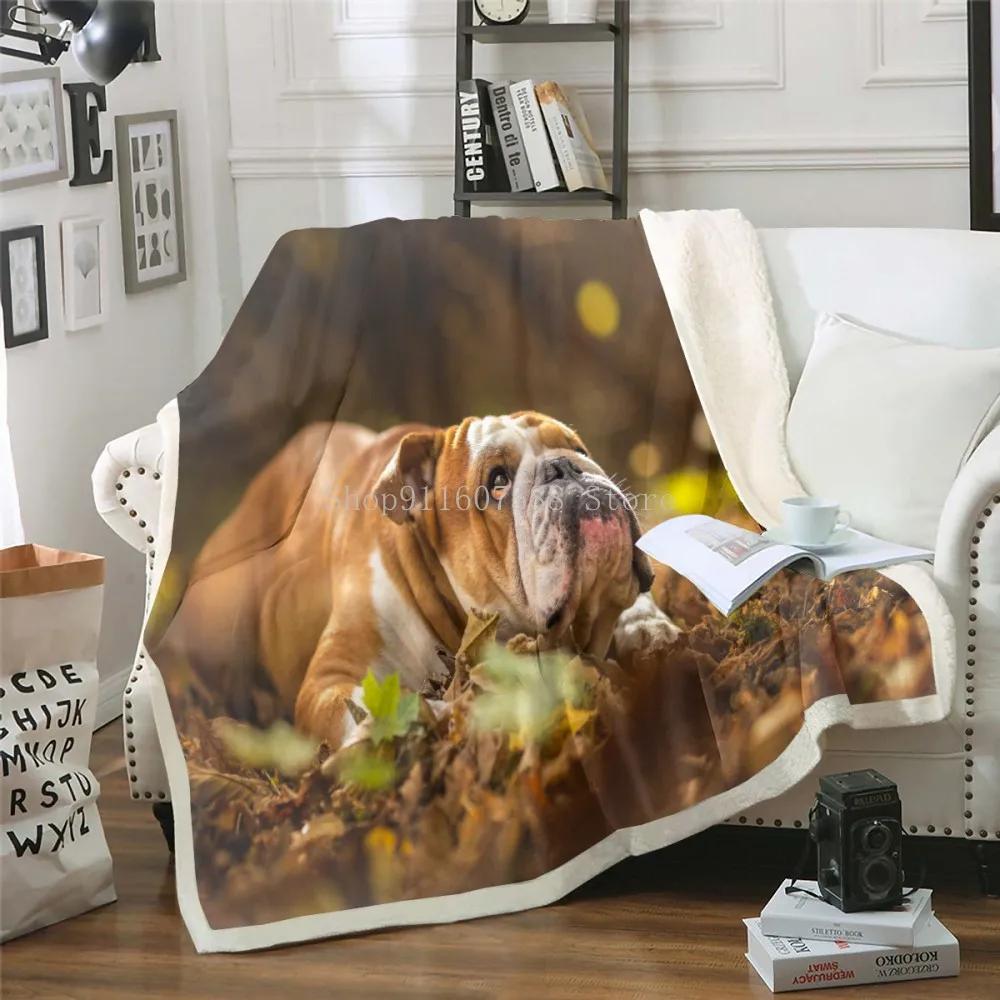 Одеяло для собак золотистого ретривера, шерпа, 3D-одеяло с изображением животных для собак, мягкие плюшевые покрывала, постельное белье 150x200 см