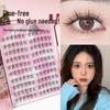 Zhixian No-Glue Self-Adhesive Cat Elf False Eyelashes - Super Soft Single Cluster LL001