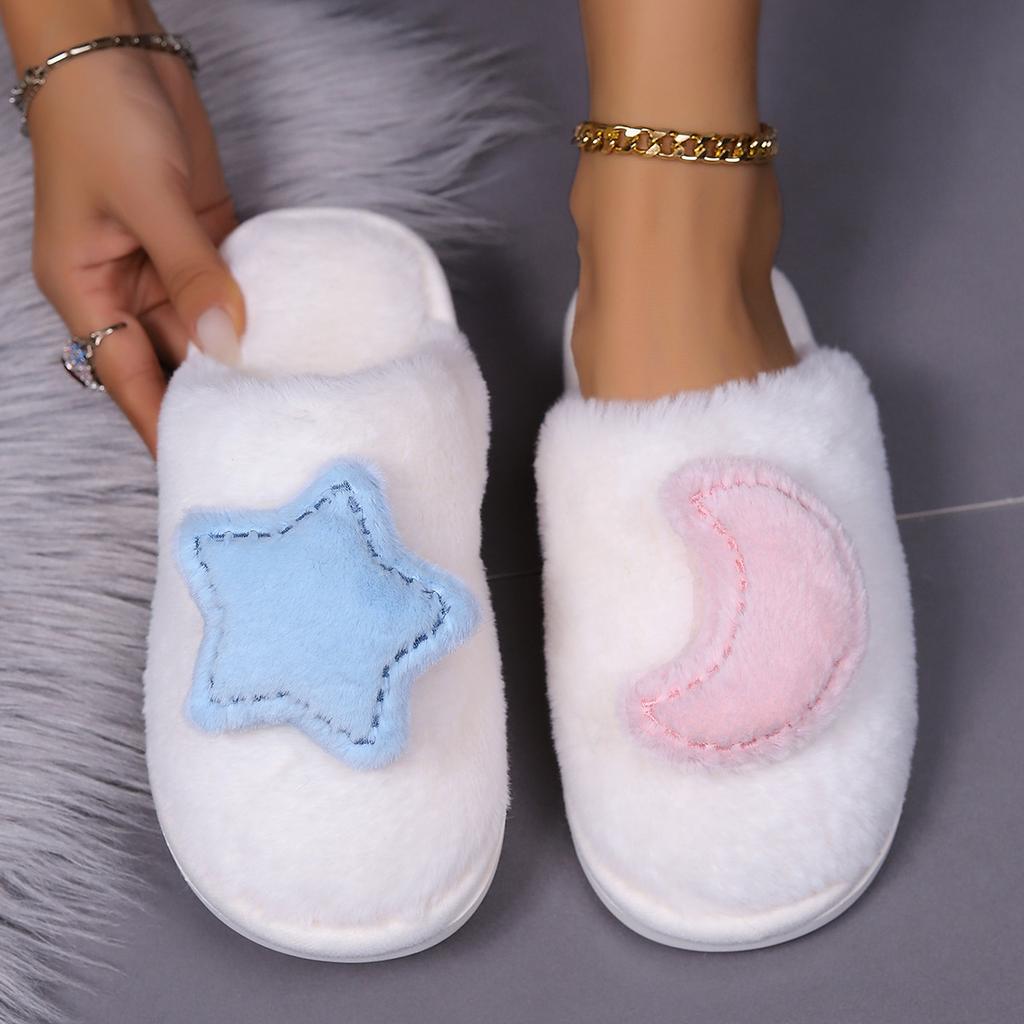 Shoes for Women Winter Men Couples Cotton Slippers Soft Thick Sole Non-slip Bedroom House Slippers Zapatos De Mujer Women Shoes