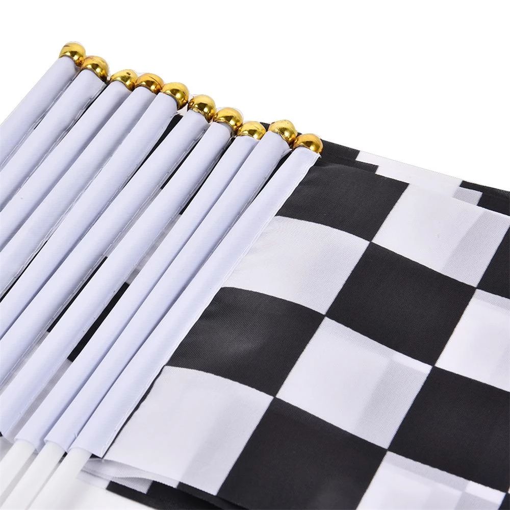 Sport Events Racing Party Racing Polyester Flags Check Flag Racer Checkered Flags Waving Flags