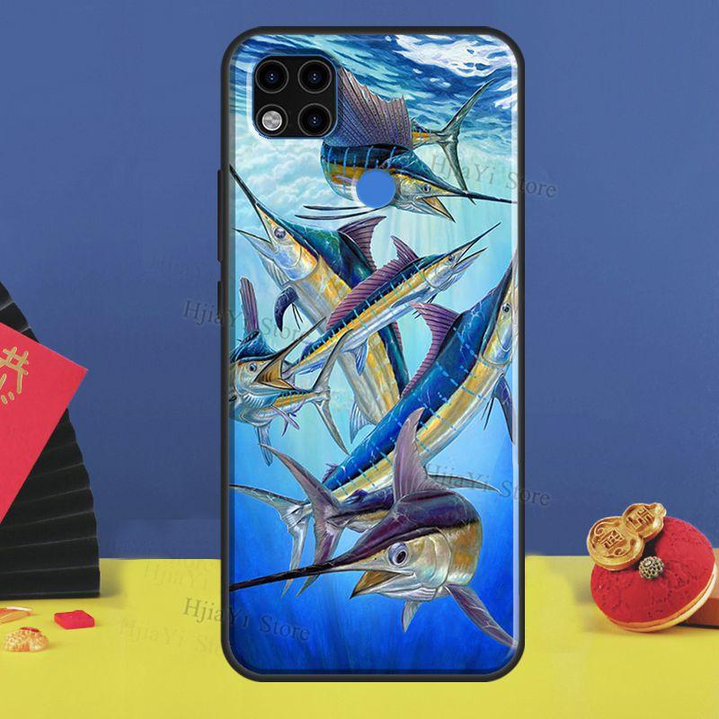 Чехол для рыболовных снастей с рыбой для Xiaomi Redmi Note 11 Pro Note 10 Pro 9 8 7 9S 10S 11S, чехол для Redmi 10 9A 9C 9T