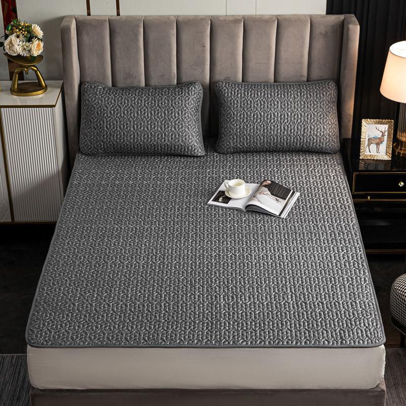 Мягкое постельное белье из хлопка высокого качества, наматрасник, утолщенное стеганое покрывало, эластичные простыни, простыня на подкладке