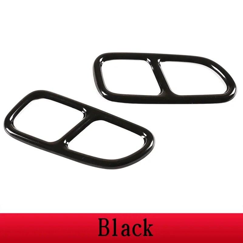 Для Mercedes Benz CLA C117 2013-2016 Нержавеющая сталь автомобильный декор для хвостового горла рамка накладка на выхлопную трубу автомобильные аксессуары