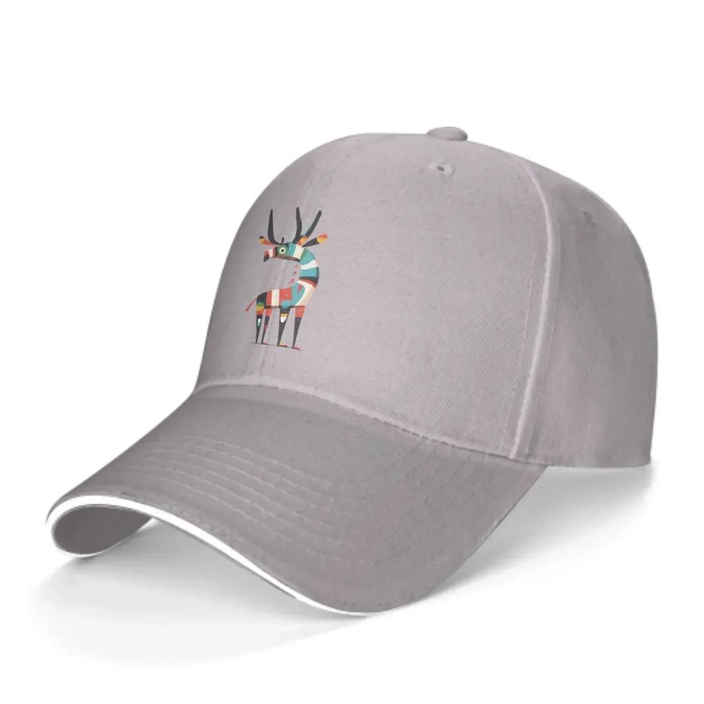 Colorful Deer Unisexs Baseball Cap Breathable Spring Summer Hats Adjustable Hip Hop Cap Outdoor Sports Fishing Sun Protection