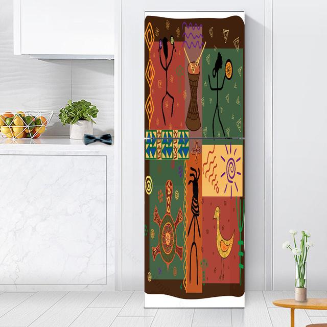 Наклейки с розами на холодильник, обои для кухни, виниловый плакат, наклейка на холодильник, домашний декор, спальня, новогоднее украшение