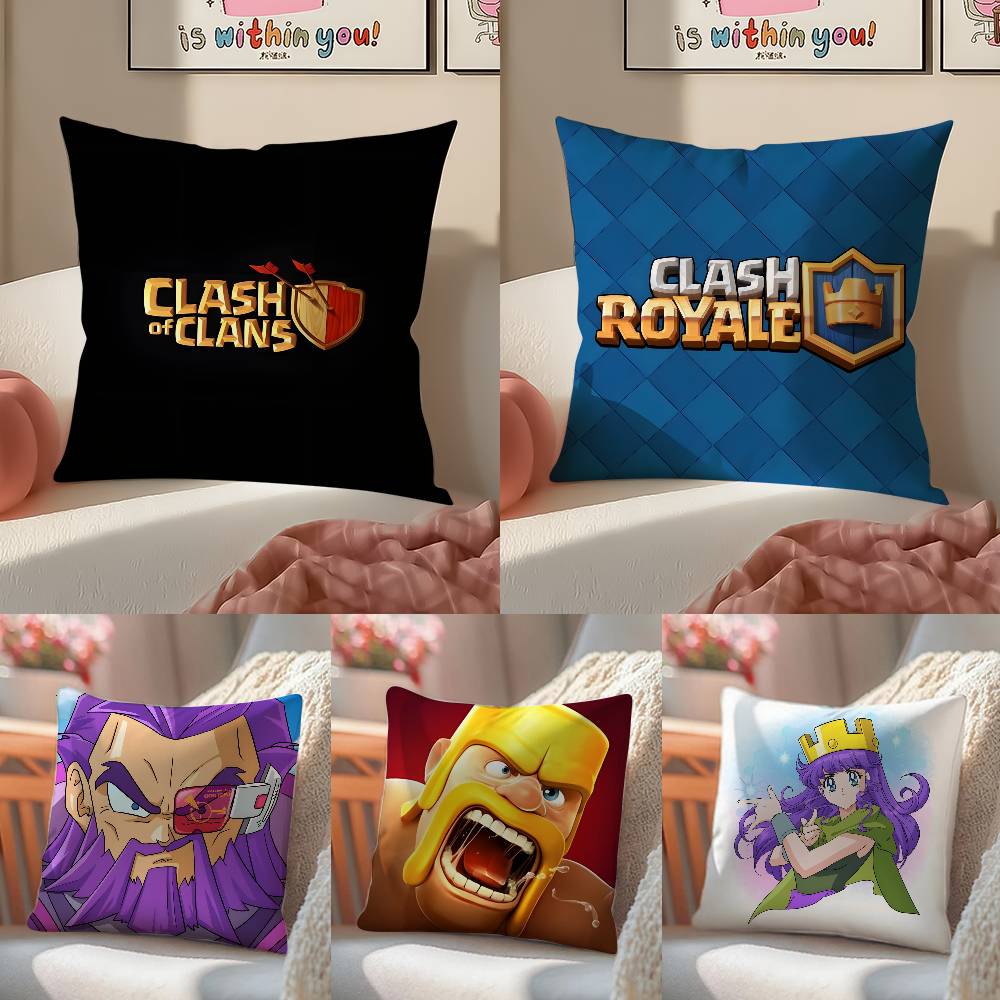 Игра C-Clash Of C-clans Милая Боевая Наволочка Диван и Гостиная Декоративные Наволочки Пылезащитные и Защищающие от Клещей F