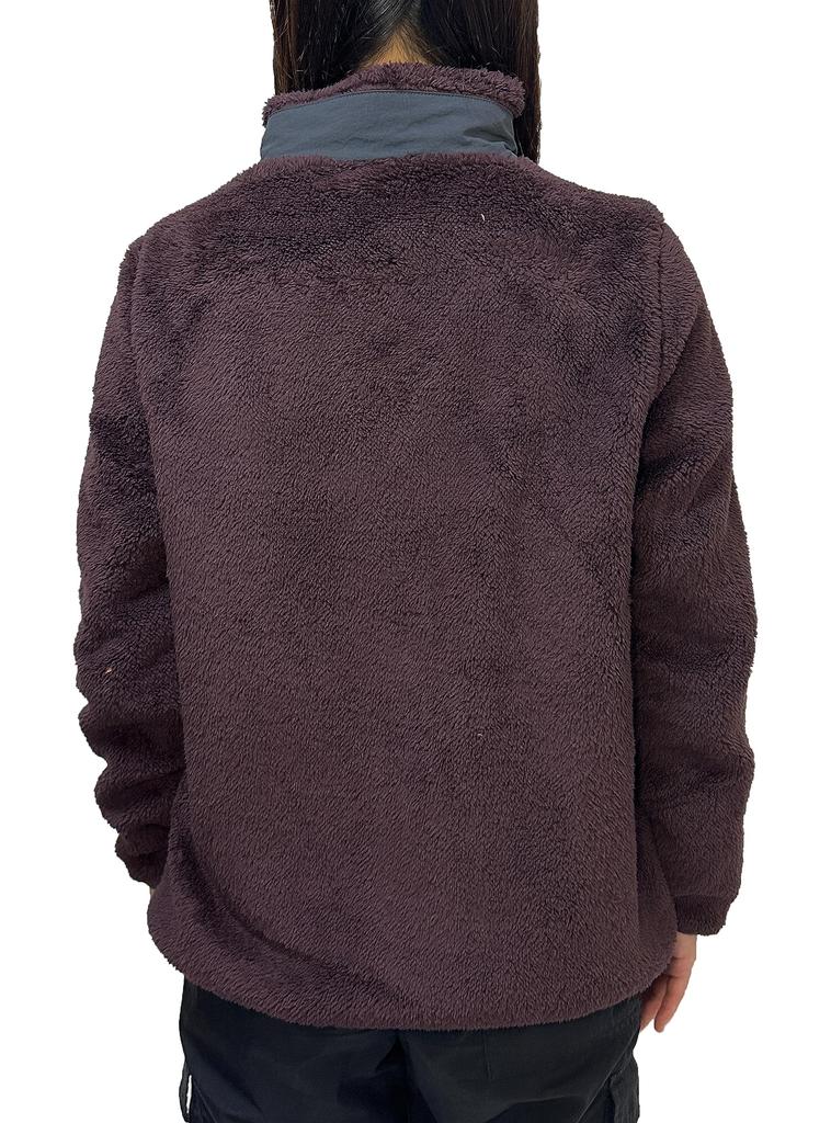 Логотип Spark Женская куртка-боа с подкладкой и длинным ворсом, Размеры M, L и LL (L, 07 Вино)