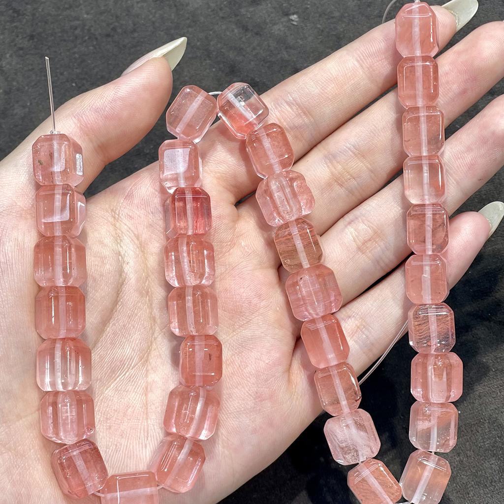 1 нить натуральный камень, округлые квадратные бочонки, 10×12 мм, 34 шт., полудрагоценные камни, россыпные бусины для изготовления браслетов, ожерелий, украшений своими руками