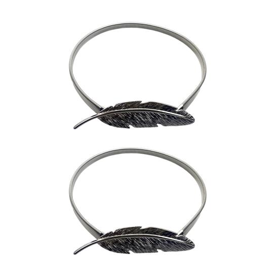 1 пара пружинных подхватов для штор, металлические резные лоси, павлин, листья, перья, декоративные драпировки, держатели для оконных штор, подхваты, аксессуары для штор