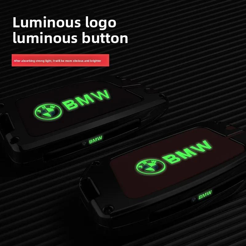 ljqvz9 Car Remote Key Case Cover Shell For BMW 7 Series G70 G09 XM U06 G81 M3 2023 i7 X7 G07 LCI iX I20 X1 U11 Protector Fob