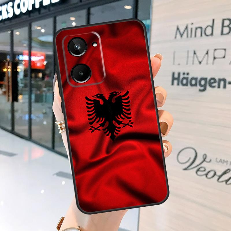 Албания Албанский Флаг Чехол Для Realme 15 Pro 14 13 11 12 Pro Plus GT7 GT6 C55 C51 C53 C35 C33 C61 C65 C67 C71 C75