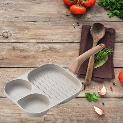 Сковорода с антипригарным покрытием для жареных яиц, универсальная термостойкая ручка для омлета, антипригарное покрытие для блинов