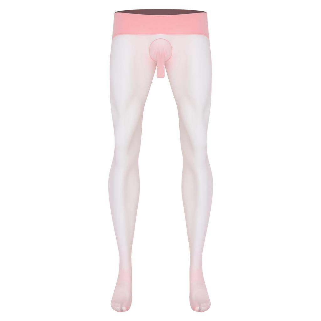 Мужские Ультратонкие Эластичные Колготки Чулки С Высокой Талией Бесшовные Прозрачные Леггинсы Одежда Для Сна