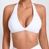 European & American Halter Neck Quick-Dry Yoga Suit: Women's Nude-Feel Tight Sports Bra for Outdoor Running & Backless Fitness