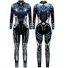 Punk Gothic Jumpsuit Catsuit Sexy Women Cosplay Costumes Halloween Bodysuit