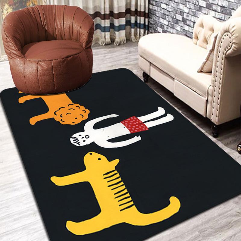 Cats Lions and Humans Rug Floor Mat for Living Room or Bedroom Soft and Comfortable Carpet a Gift for Birthday and Holiday.MFF0918338