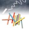 Stationeries 12 Sticks Dustless Drawing Chalk School Office Supplies with Chalkboard Eraser
