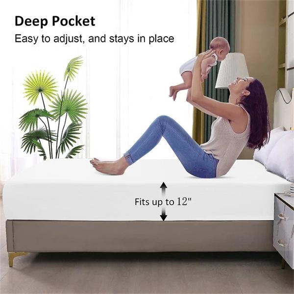 99,99% водонепроницаемые наматрасники, регулируемая нескользящая простыня с защитной лентой на кровати, один размер 140/160/180x200