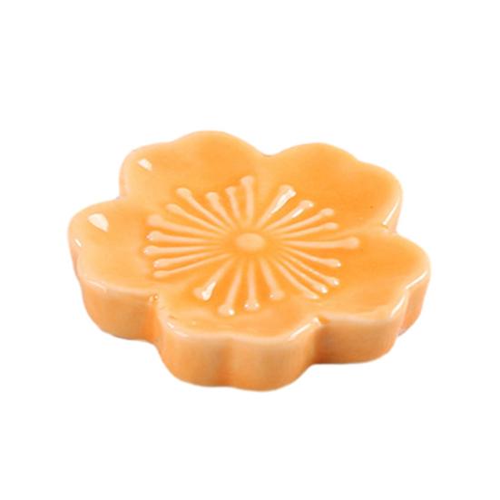 Подставка для палочек для еды в форме сакуры, керамический держатель для палочек для еды, универсальный держатель для посуды для дома, кухни, ресторана