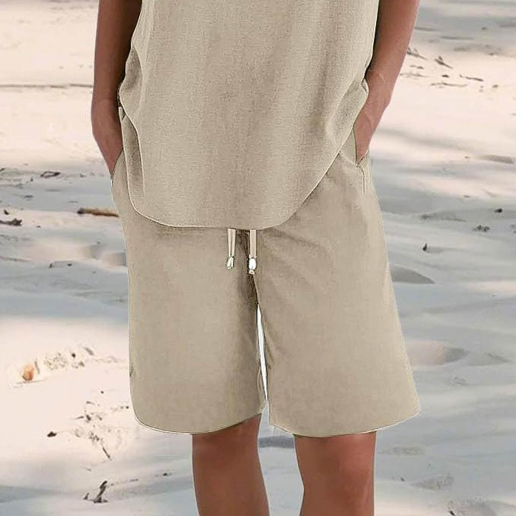 Женские повседневные летние эластичные пляжные шорты однотонные повседневные шорты