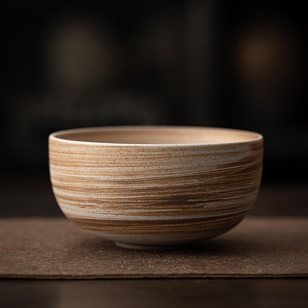 Гладкая чаша для матча, большая емкость, чашка для зеленого чая, чайный салат, суповая чаша для чайного сервиза, аксессуары