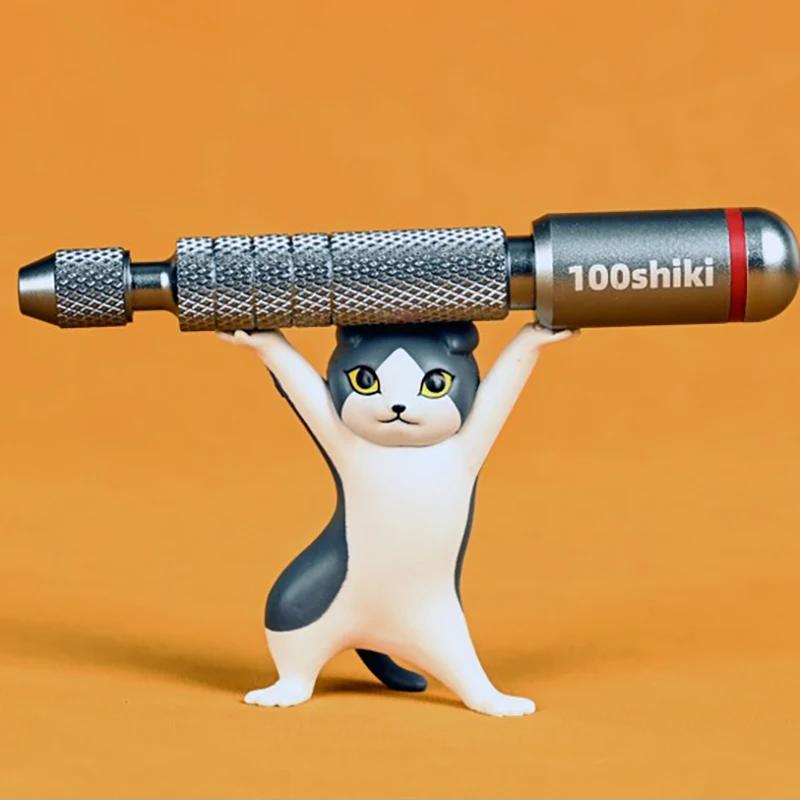 100Shiki Декомпрессионная ручная дрель Двойной подшипник Сплав Круглый хвост со сверлом из вольфрамовой стали для сборки модели Хобби